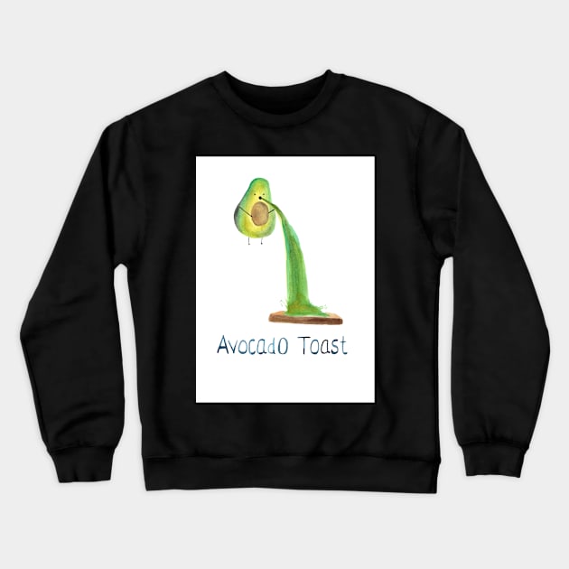 Avocado Toast Crewneck Sweatshirt by troman479